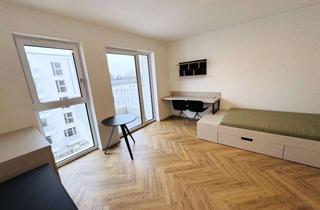 Wohnung mieten in Glienicker Weg 136, 12489 Adlershof, Modernes Apartment voll möbliert mit EBK, Balkon und Abstellkammer!