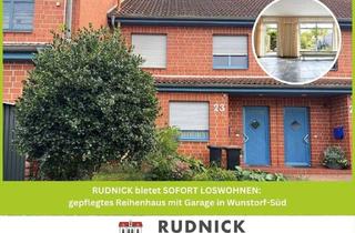 Reihenhaus kaufen in 31515 Wunstorf, RUDNICK bietet SOFORT LOSWOHNEN: gepflegtes Reihenhaus mit Garage in Wunstorf-Süd
