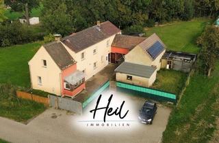 Haus kaufen in 04523 Kitzen, Freistehendes Zweifamilienhaus auf 1.420 m² Grundstück | Scheune und Innenhof | Garage