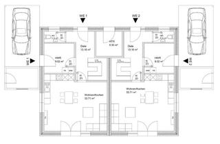 Haus mieten in 25926 Ladelund, Neubau-Doppelhaushälfte (2025) mit 122 m², Garten, EBK – gehobene Ausstattung in Ladelund