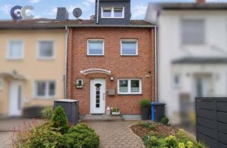 Haus kaufen in 51371 Rheindorf, Modernisiertes Reihenmittelhaus mit Kamin, Garage und Ausbaupotenzial