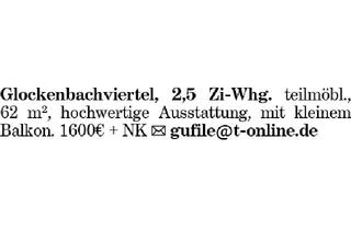 Wohnung mieten in 80335 München, Glockenbachviertel, 2,5 Zi-Whg.