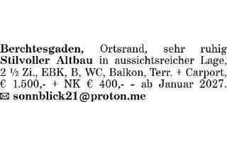 Wohnung mieten in 83471 Berchtesgaden, Stilvoller Altbau Berchtesgaden