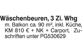 Wohnung mieten in 73116 Wäschenbeuren, 3 Zi. Whg in Wäschenbeuren