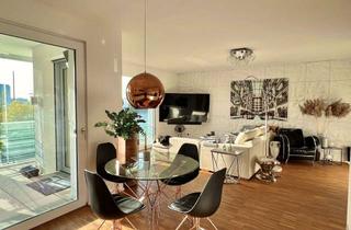 Immobilie mieten in Gerwigstraße 11, 68305 Waldhof, Wohnen am Wasser, möbliert, 80qm mit Terrasse