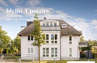 Wohnung kaufen in 15566 Schöneiche, Idyllic Upstairs - Dachgeschoss mit 3 Terrassen, Kamin & Stellplatznahe dem Strandbad Müggelsee
