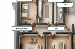 Wohnung kaufen in Höfen 15a, 42277 Wuppertal, Provisionsfrei: Sanierte 3-Zimmer-Eigentumswohnung, 76,56 m², Wärmepumpe in Wuppertal