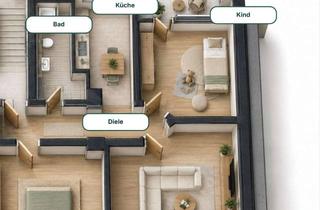 Wohnung kaufen in Höfen 15a, 42277 Wuppertal, Provisionsfrei: Sanierte 3-Zimmer-Eigentumswohnung, 78,3 m², Wärmepumpe in Wuppertal