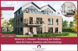 Wohnung kaufen in 26802 Moormerland, Moderne 3-Zimmer-Wohnung mit Balkon - Ideal für Paare, Familien oder Berufstätige