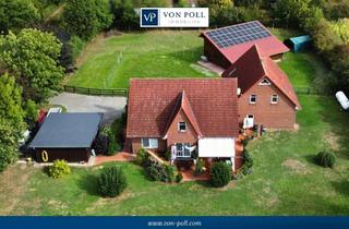 Haus kaufen in 27318 Hilgermissen, Großzügig, modern und ruhig nahe Verden wohnen mit separatem Wohnbereich und Platz für Pferde