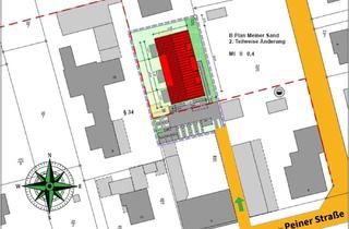 Grundstück zu kaufen in Peiner Str. 6a, 38527 Meine, Baugrundstück 1.132 m² mit Baugenehmigung für 8 Wohneinheiten – KfW-40-fähig
