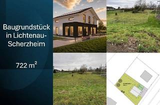 Grundstück zu kaufen in 77839 Lichtenau, 722 m² großes Baugrundstück in ruhiger Lage von Lichtenau-Scherzheim.
