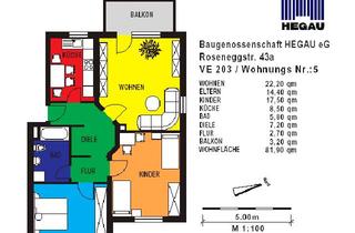 Wohnung mieten in Roseneggstr. 43/1, 78244 Gottmadingen, gemütliche 3 Zimmerwohnung