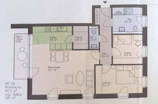 Wohnung mieten in 22941 Delingsdorf, Moderne 3-Zimmer-Wohnung mit Süd-West-Balkon, Markise, EBK & Stellplatz