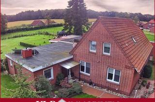 Einfamilienhaus kaufen in 26670 Uplengen, Einfamilienhaus mit separater Einliegerwohnung komplett eingezäunt in idyllischer Lage