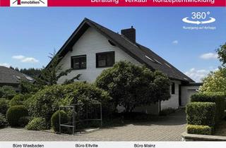 Einfamilienhaus kaufen in 65388 Schlangenbad, Attraktives freistehendes Einfamilienhaus mit großem Garten und Weitblick in schöner Ortsrandlage