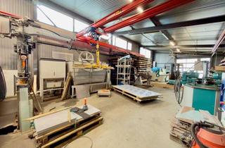Gewerbeimmobilie kaufen in 47495 Rheinberg, Arbeiten & Wohnen vereint: Moderne Gewerbehalle mit exklusiver Wohnung, Pool & Sauna in Rheinberg