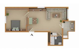 Wohnung kaufen in 74238 Krautheim, Zentral gelegenes 2‑Zimmer‑Apartment mit Stellplatz
