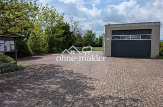 Grundstück zu kaufen in Im Büntefeld 11A, 30974 Wennigsen, Gewerbegrundstück (Teilung möglich) mit großen Garagen und Wohnoption in Feldrandlage