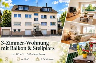 Wohnung kaufen in 42655 Solingen, 3-Zimmer-Wohnung mit Balkon & Stellplatz | ca. 80 m² im gepflegten 6-Parteienhaus