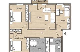 Wohnung kaufen in 17489 Südliche Mühlenvorstadt, Greifswald, ETW nahe der Innenstadt, gut aufgeteilte 4 Zi- Wohnung, Balkon Süd-West Lage, Keller, PK