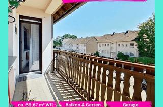 Wohnung kaufen in 45663 Recklinghausen, Wohnen im Grünen: 3 Zimmer mit Balkon, Garage & eigenem Garten