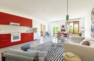 Wohnung kaufen in Kollwitzstraße 56, 10405 Prenzlauer Berg, Blick auf den Kollwitzplatz, Prenzlauer Berg: 3-Zimmer Altbauwohnung mit West-Balkon