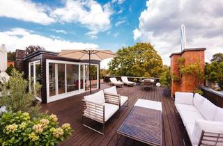 Penthouse kaufen in 14109 Wannsee, Provisionsfrei: Penthouse mit großzügiger Dachterrasse, Kamin und Bulthaup-Küche in Wannsee