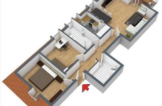 Wohnung mieten in Wolfsburgstraße 63, 67433 Neustadt, 3 ZKB-Dachgeschosswohnung mit Balkon und Einbauküche unter der Wolfsburg