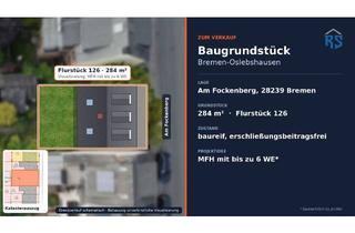 Grundstück zu kaufen in 28239 Oslebshausen, Raum für Ihre Idee: 284m² Baugrund mit Mehrfamilienhaus-Potenzial