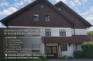 Wohnung kaufen in 88142 Wasserburg, Ruhige Lage in Wasserburg: 75 m² moderne Wohnung für anspruchsvolle Käufer