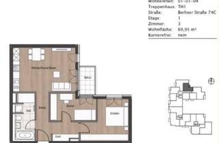 Wohnung mieten in Berliner Straße 74C, 13189 Berlin, Modern, Quiet 3-Room Apartment in the LIV.BERLIN New Development Complex