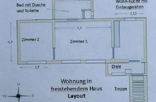 Wohnung mieten in 64390 Erzhausen, Ruhige, helle 2 -Zimmer-Hochparterre-Wohnung (82 qm) in Erzhausen