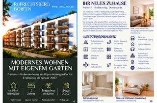 Wohnung mieten in Ruprechtsberg 11e, 84405 Dorfen, EG-Neubauwohnung (2 Zimmer) mit eigenem Garten - Erstbezug 01/27