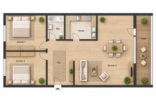 Wohnung mieten in Trusetaler Straße 67, 12687 Marzahn, Top sanierte Dachgeschoss Wohnung mit Einbauküche und Balkon!