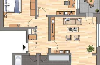 Wohnung mieten in Europaring, 26389 Neuende, Bereits modernisierte 3-ZKB-Balkonwohnung mit Einbauküche im Hochhaus im Europaviertel zu vermieten
