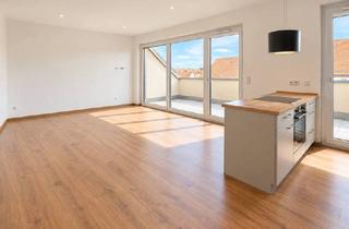 Wohnung mieten in 89537 Giengen, Exklusive Neubau-Dachgeschosswohnung mit Loggia & Einbauküche
