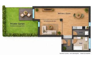 Lofts mieten in 04103 Zentrum-Südost, möblierte Loftwohnung mit Garten