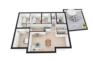 Wohnung mieten in 86551 Aichach, Moderne 4 Zimmer Wohnung mit Dachterrasse in Sulzbach