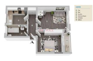 Anlageobjekt in 67227 Frankenthal, Gepflegte, bezugsfreie Eigentumswohnung mit Balkon und Stellplatz