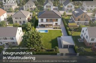 Grundstück zu kaufen in Tal, 81827 Trudering-Riem, Baugrundstück Waldtrudering – 891 m² mit Altbestand, Stadtvilla, DHH oder MFH möglich