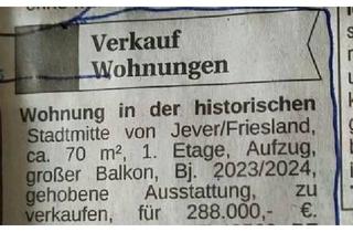 Wohnung kaufen in 26441 Jever, Jever - Wohnung in der historischen Stadtmitte von JeverFriesland