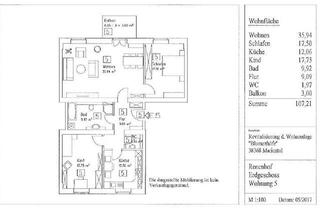 Wohnung kaufen in 38368 Grasleben, Grasleben - Sanierte 3-Zi.-Denkmalwohnung, 107 m², Balkon, 2 Stellplätze