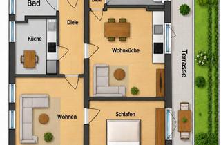Wohnung kaufen in 42389 Wuppertal, Wuppertal - 3-Zimmer-Eigentumswohnung mit großer Terrasse & Waldnähe - 2 Bäde