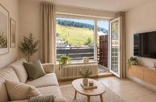 Wohnung kaufen in 79674 Todtnau, Todtnau - Kleine 2-Zimmer-Wohnung mit Balkon und Aussicht in Todtnauberg