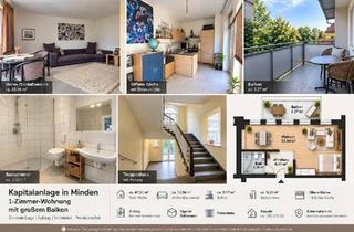 Wohnung kaufen in 32423 Minden, Minden - Wohnung in Minden | 47,6 m² | großer Balkon | Aufzug | Prov. frei