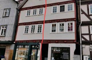 Doppelhaushälfte kaufen in 36199 Rotenburg, Rotenburg an der Fulda - Fachwerk- Doppelhaushälfte mit Laden in zentraler Innenstadtlage