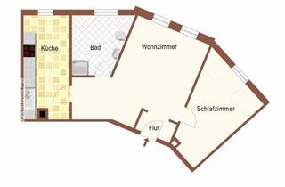 Wohnung mieten in Hoher Weg, 09648 Mittweida, Mittweida - Helle 2-Raum-Wohnung mit Stellplatz! Verfügbar ab 1.11.26!
