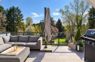 Penthouse kaufen in 40489 Angermund, Raum & Design: 4,5 Zi-Penthouse-Maisonette. Kamin. Dachterrasse. Loggia. Garage. Gartenparadies!