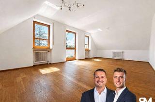 Wohnung kaufen in 86424 Dinkelscherben, Sofort bezugsfrei: 3-Zimmer-Dachgeschosswohnung mit Balkon und weitem Blick ins Grüne